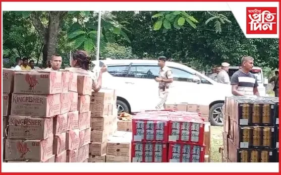 মৰিয়নিৰ পৰা নাগালেণ্ডলৈ প্ৰেৰণ কৰা অবৈধ সুৰা ভৰ্তি ট্ৰাক জব্দ...
